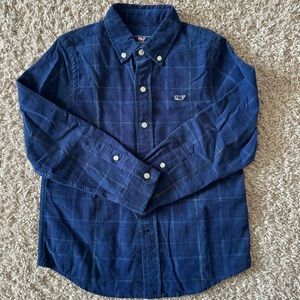 Vineyard Vines Whale Shirt Size 6
Corduroy Navy Plaid EUC